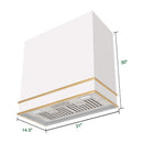 Akicon 30" Stainless Steel Wall Mount Range Hood with 600 CFM Vent Hood