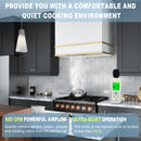 Akicon 30" Stainless Steel Wall Mount Range Hood with 600 CFM Vent Hood