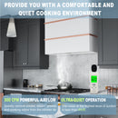 Akicon 30" Stainless Steel Wall Mount Range Hood with 600 CFM Vent Hood