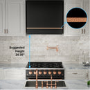 Akicon 36" Stainless Steel Wall Mount Range Hood with 600 CFM Vent Hood