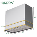 Akicon 36" Stainless Steel Wall Mount Range Hood with 600 CFM Vent Hood