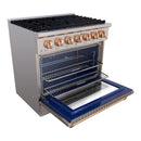 36" Slide-in Freestanding Professional Style Gas Range with 5.2 Cu. Ft. Oven, 6 Burners