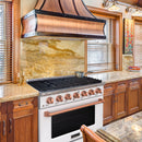 36" Slide-in Freestanding Professional Style Gas Range with 5.2 Cu. Ft. Oven, 6 Burners