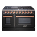 48" Slide-in Freestanding Professional Style Gas Range with 6.7 Cu. Ft. Oven, 8 Burners