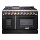 48" Slide-in Freestanding Professional Style Gas Range with 6.7 Cu. Ft. Oven, 8 Burners