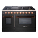48" Slide-in Freestanding Professional Style Gas Range with 6.7 Cu. Ft. Oven, 8 Burners