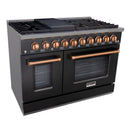 48" Slide-in Freestanding Professional Style Gas Range with 6.7 Cu. Ft. Oven, 8 Burners