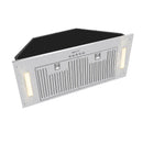 30“ Range Hood Insert, 600 CFM Built-in Stainless Steel Kitchen Hood with LED Lights - AK-HOOD-30