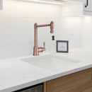 One-Handle Antique Copper Widespread Kitchen Bar/Prep Faucet - AK96118P2-AC