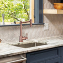 One-Handle Antique Copper Widespread Kitchen Bar/Prep Faucet - AK96118P2-AC