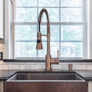 One-Handle Pre-Rinse Spring Copper Kitchen Faucet - AK96566-D-AC