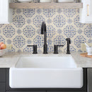 Two-Handles Matte Black Widespread Kitchen Faucet with Side Sprayer - AK96866 -MB