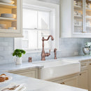 One-Handle Antique Bronze Widespread Kitchen Faucet with Side Sprayer - AK96918AB