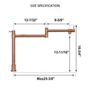 Copper Pot Filler Kitchen Faucet Deck-Mounted
