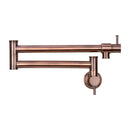 Copper Pot Filler Kitchen Faucet Wall-Mounted - AK98266-C