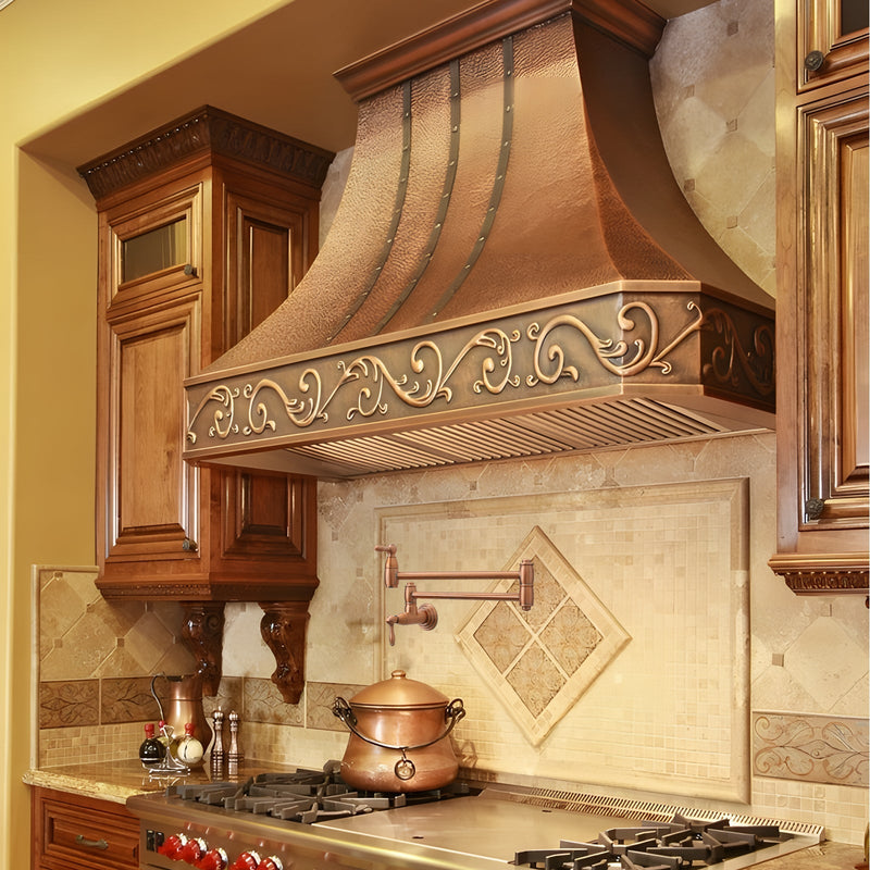 Akicon Custom Handcrafted Copper Range Hood - AKH713C-C