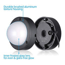 ALD10 12-Pack 2700K Warm White Integrated LED 4.5W Outdoor Deck Lights Package, 12V Low Voltage Landscape Pathway Lights