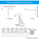 ALD10 12-Pack 2700K Warm White Integrated LED 4.5W Outdoor Deck Lights Package, 12V Low Voltage Landscape Pathway Lights