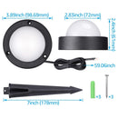 ALD10 12-Pack 2700K Warm White Integrated LED 4.5W Outdoor Deck Lights Package, 12V Low Voltage Landscape Pathway Lights