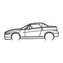 RZ Detailed Metal Car Wall Art - NC1079