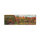Chateaugay Lake Fall Trees Home Decor Art Print on Real Wood