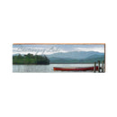 Chateaugay Lake Red Canoe Lake ALI1 | Wall Art Print on Real Wood