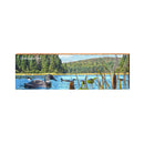 Chateaugay Lake Loons on Lake ALI1 | Wall Art Print on Real Wood