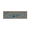 Chateaugay Lake Loon Blue Latitude Longitude ALI1 | Wall Art Print on Real Wood