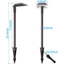 ALP02 6-Pack 5W Low Voltage 12V LED Cast Aluminum Landscape Pathway Lights Package