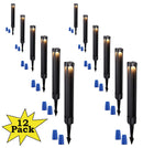 ALP14 12-Pack 4W 3000K Warm White Integrated LED 12V Low Voltage Pathway Lighting Package, AC/DC Landscape Driveway Lights
