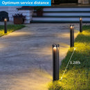 ALP14 12-Pack 4W 3000K Warm White Integrated LED 12V Low Voltage Pathway Lighting Package, AC/DC Landscape Driveway Lights