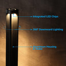 ALP14 12-Pack 4W 3000K Warm White Integrated LED 12V Low Voltage Pathway Lighting Package, AC/DC Landscape Driveway Lights