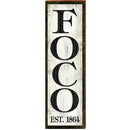 FOCO Est. 1864 | Wall Art Print on Real Wood