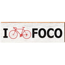 I Bike FOCO | Wall Art Print on Real Wood
