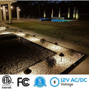 ALP49 4-Pack 3W 3000K Warm White Integrated LED Low Voltage Cast Aluminum Landscape Pathway Lights Package, Driveway Walkway Light