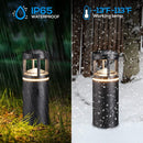 ALP59 8-Pack 3000K Warm White Integrated LED Low Voltage Pathway Lights, Outdoor Landscape Lighting, Aluminum Housing, 5W 12V AC/DC Path Lights for Driveway, Garden, Lawn, IP65 Waterproof, 3000K Warm White