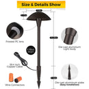 ALPCC06 6-Pack 5W 3CCT LED Landscape Pathway Light Package, 12V Low Voltage Modern Path Lights