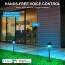 ALPR15 6-Pack RGB LED Landscape Pathway Lights Package, 6W Low Voltage 12V Bollard Outdoor Landscape Lighting