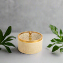 Luxury Majlis - Medium Canister - Beige & Gold