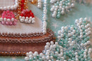 Mini Bead embroidery kit - Cheerful house