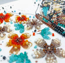 Mini Bead embroidery kit - Tigre wings AM-239