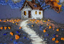 Cottage Beneath the Clouds Mini Bead Embroidery Kit by Abris Art AM-263