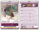 Mid-sized Bead Embroidery kit - Emerald leaves