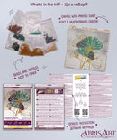 Mid-sized Bead Embroidery kit - Emerald leaves