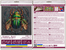 Mid-sized bead embroidery kit - Emerald beetle AMB-105