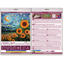 Bead embroidery kit - Sunflowers in night's embrace AMB-111