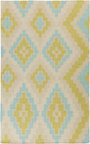 Ailey Global White/Lime Area Rug