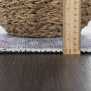 Ice Blue Flat Pile Washable Rug - Clearance