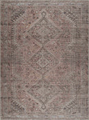 Barny Brown Flat Pile Washable Rug