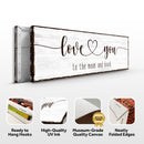 Love You To The Moon And Back Sign III